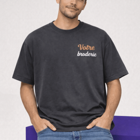 t shirt brodé personnalisé oversize