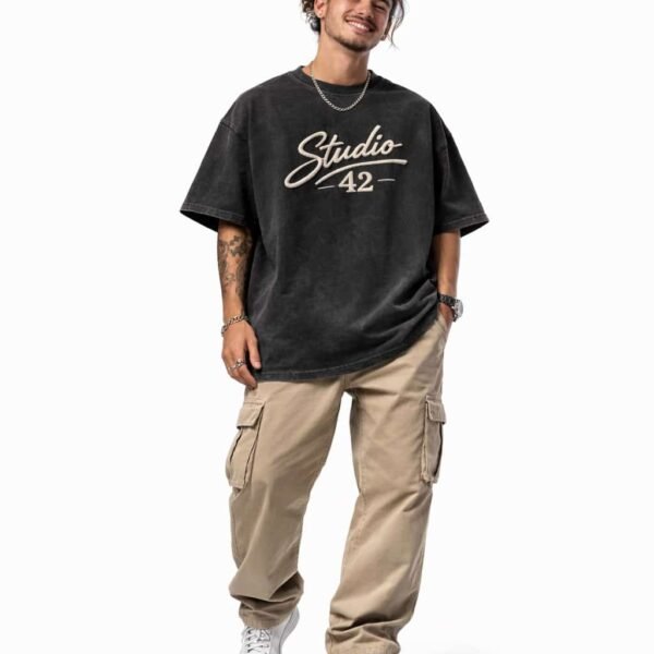 t shirt brode personnalise unisexe noir