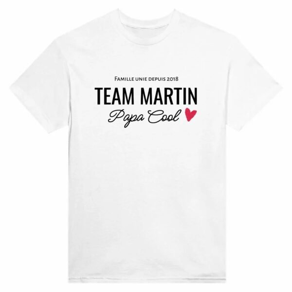 T-shirt Famille Personnalisé Team Nom