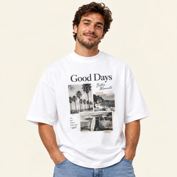 T-shirt col montant oversize écologique unisexe