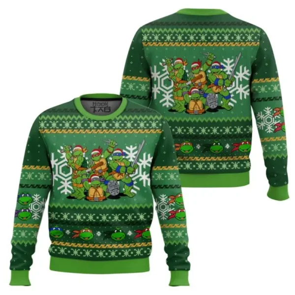 Pull Noël moche Tortue Ninja