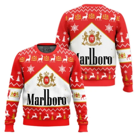 Sweat Noël drôle Marlboro