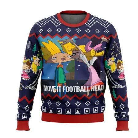 Pull Noël moche Hé Arnold