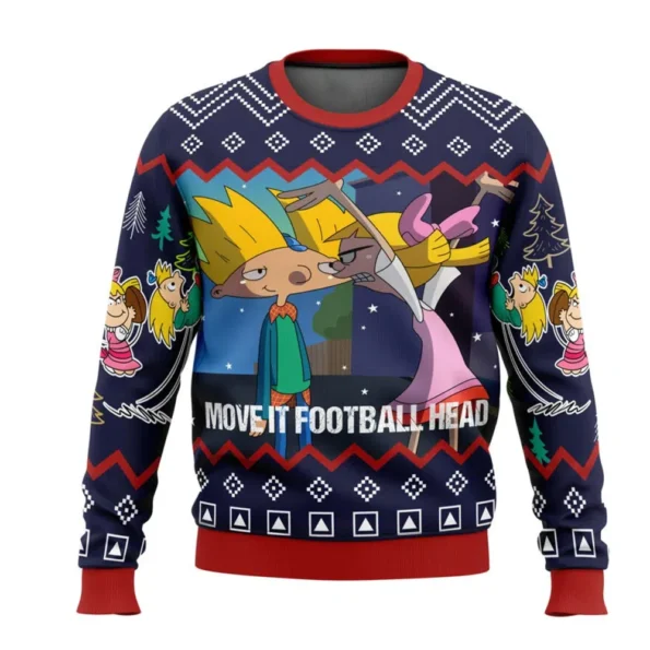 Pull Noël moche Hé Arnold