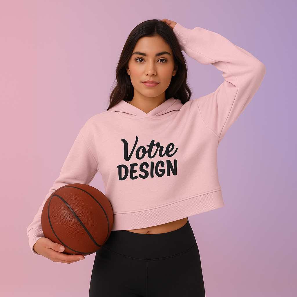 sweat crop top personnalisable sweat crop top personnalisable