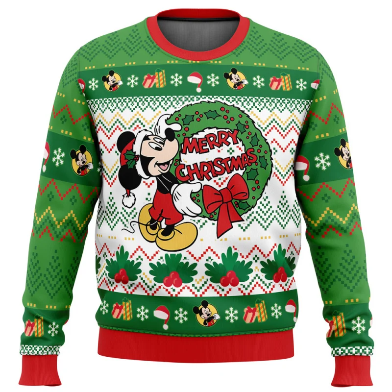 kf-S1025c3b7e147491b9605512db84b188ei Sweatshirt de Noël Disney Mickey