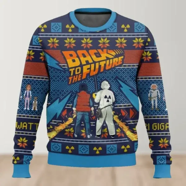 Pull de Noël moche Retour vers le futur