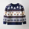 Pull Noël tricot enfant 2 à 7 ans