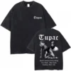 t-shirt Tupac oversize impression dos