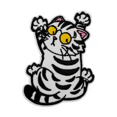 Patch brodé chat thermocollant