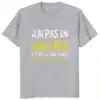 T-shirt j’ai pas un gros bide | Coton unisexe humoristique