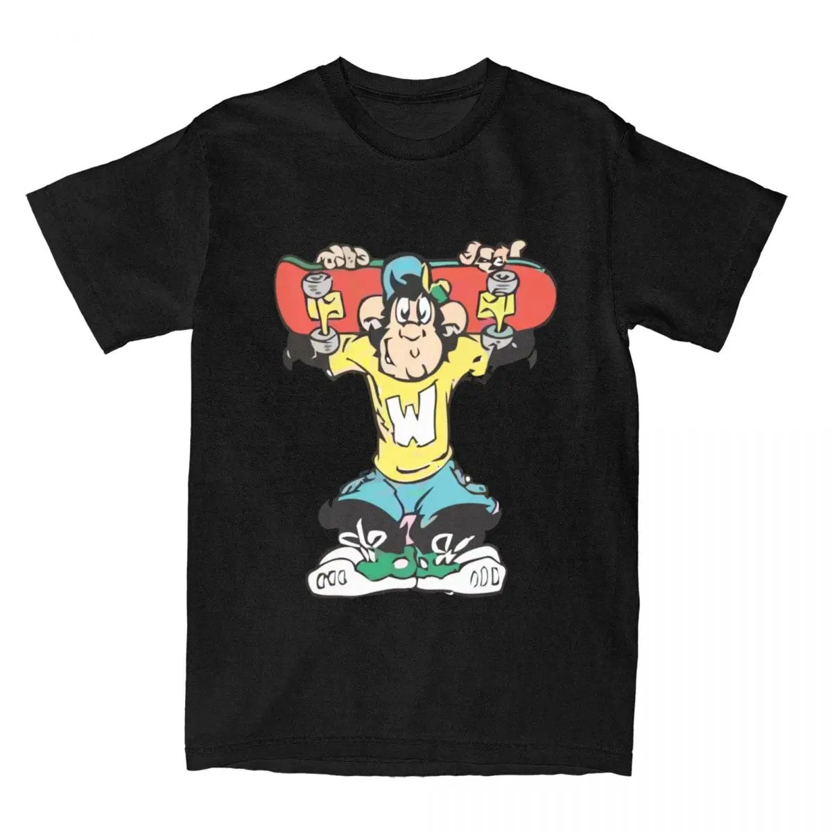 kf-S4b596fa2d27f430a898d86b5c661cc83Y-T-shirt-Singe-Lc-Waikiki-en-pur-coton-pour-hommes-et-femmes-manches-courtes-col-rond T-shirt Singe Lc Waikiki