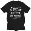 T-shirt Je suis un beau papa qui assure 1 T-shirt Je suis un beau papa qui assure | Coton unisexe humour