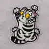 Patch brodé chat thermocollant | Original et durable