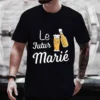 T-shirt EVG équipe du futur marié | Coton unisexe