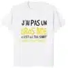 T-shirt j’ai pas un gros bide | Coton unisexe humoristique