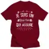 T-shirt Je suis un beau papa qui assure | Coton unisexe humour