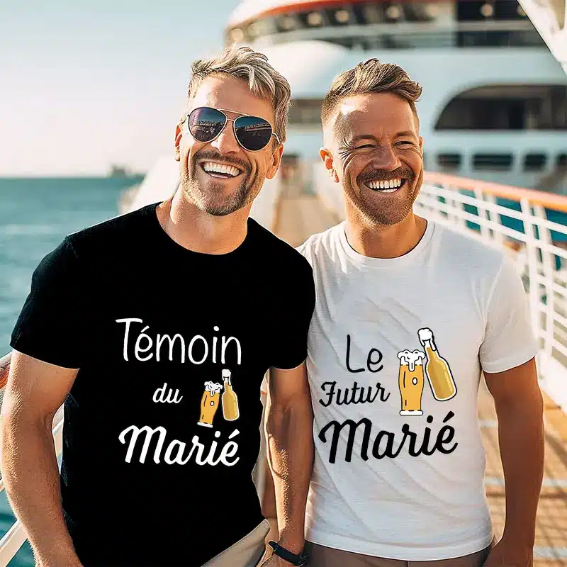 T-shirt EVG équipe du futur marié | Coton unisexe T-shirt EVG équipe du futur marié