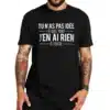 T-shirt J&rsquo;en ai rien à foutre | Coton unisexe graphique