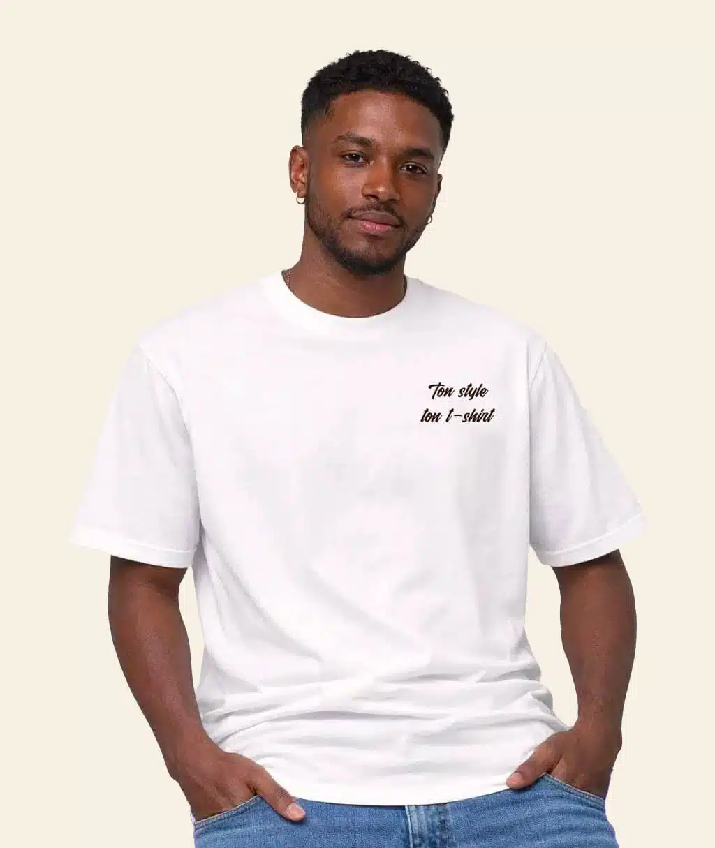 T-shirt personnalisé coton épais unisexe