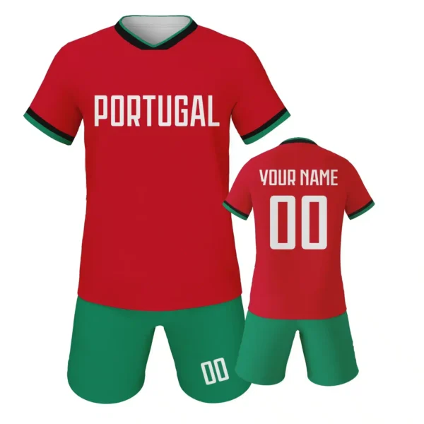 Ensemble Football Portugal personnalisé pour enfants