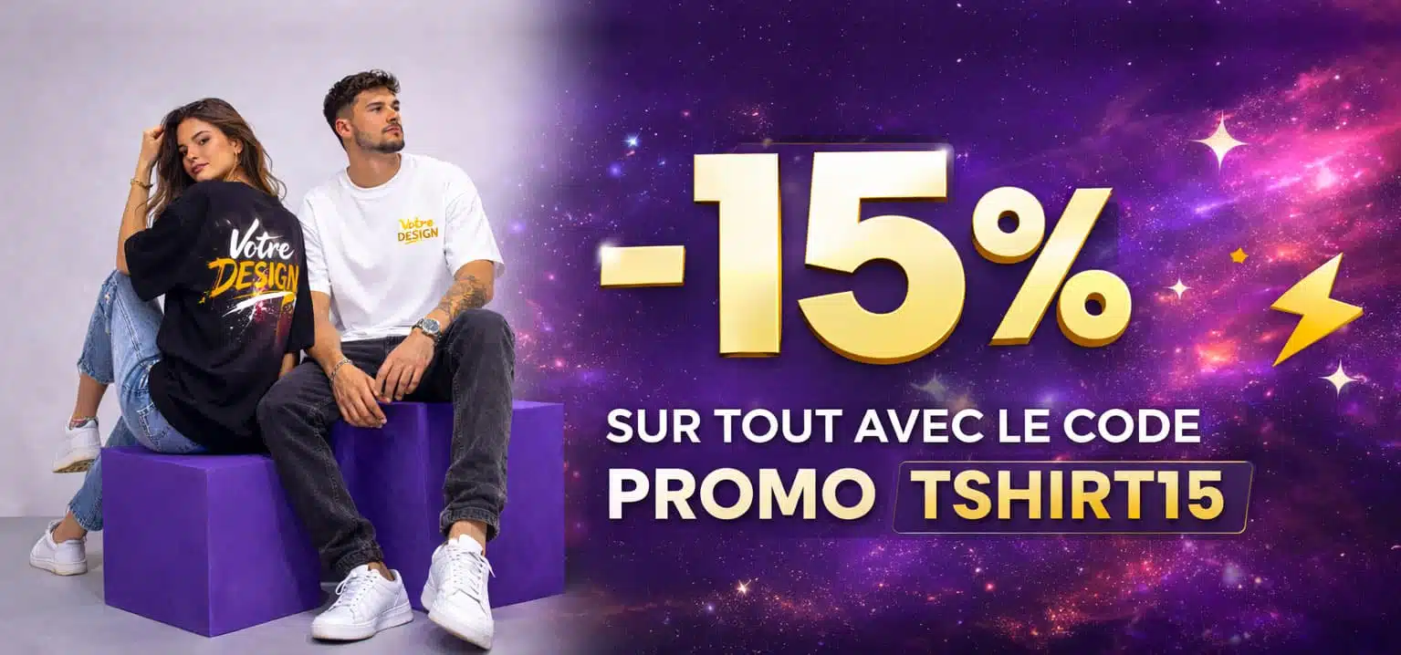 bandeau-code-promo-2026 Créer son T-shirt en ligne - T-shirt Personnalisé