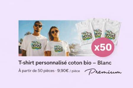 t shirt personnalisé pas cher blanc
