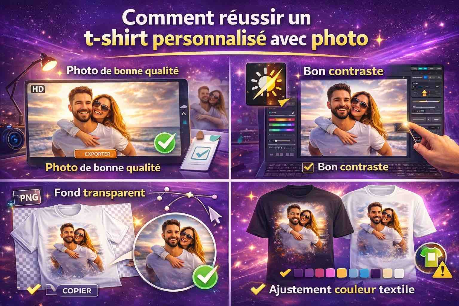 Comment réussir un t-shirt personnalisé avec photo