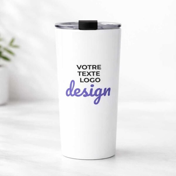 Mug thermos personnalisable logo texte