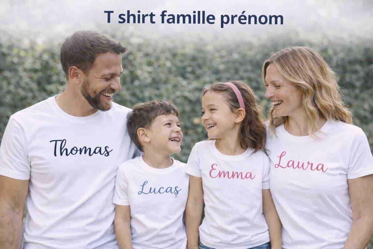 T shirt famille prénom
