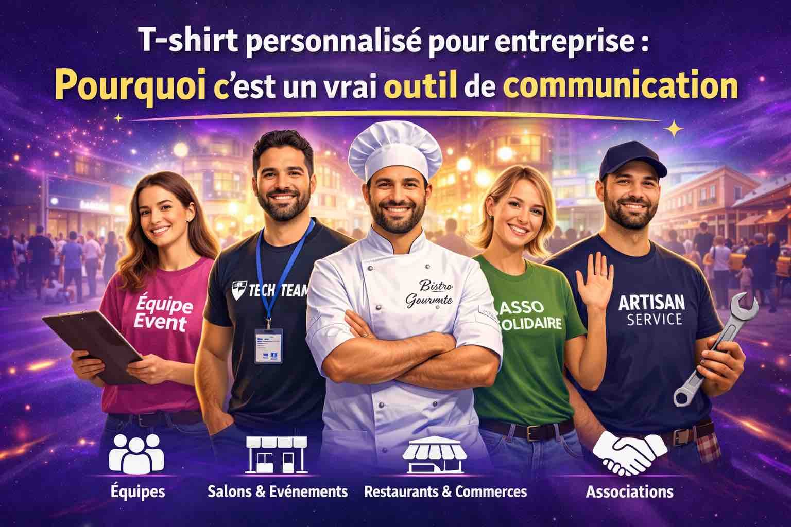 T-shirt personnalisé pour entreprise
