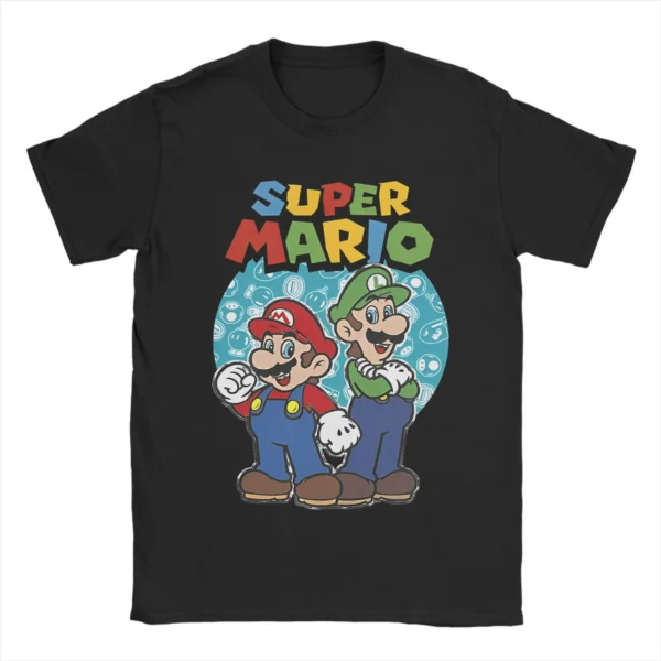 T-shirt Super Mario rétro coloré