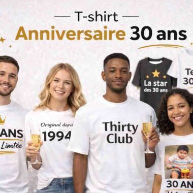 T-shirt anniversaire personnalisé : 20 idées pour créer un tee shirt unique