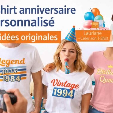 T-shirt anniversaire 20 ans : 20 idées de tee shirt personnalisé pour fêter ses 20 ans