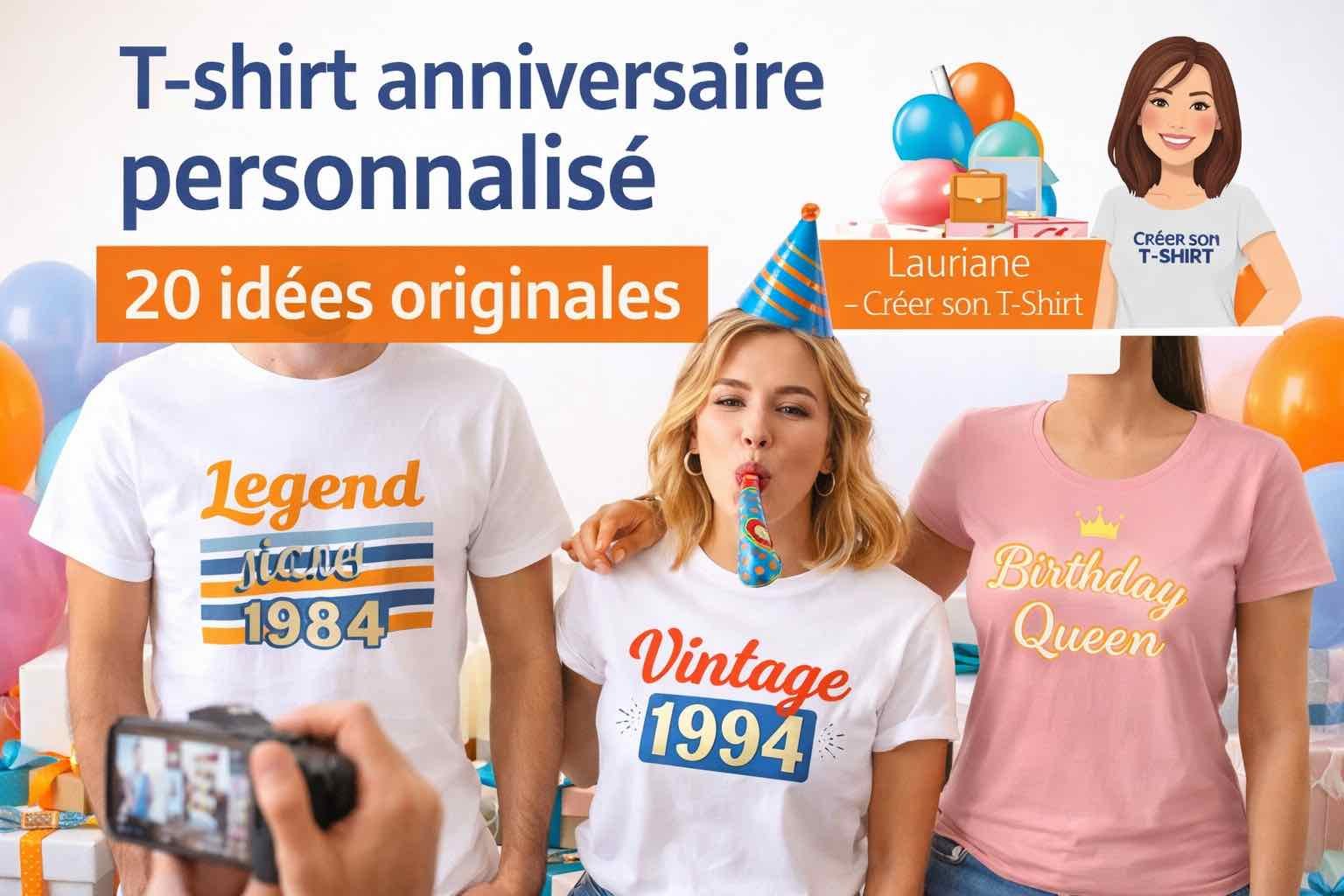 t-shirt anniversaire personnalise article 20 idees originales