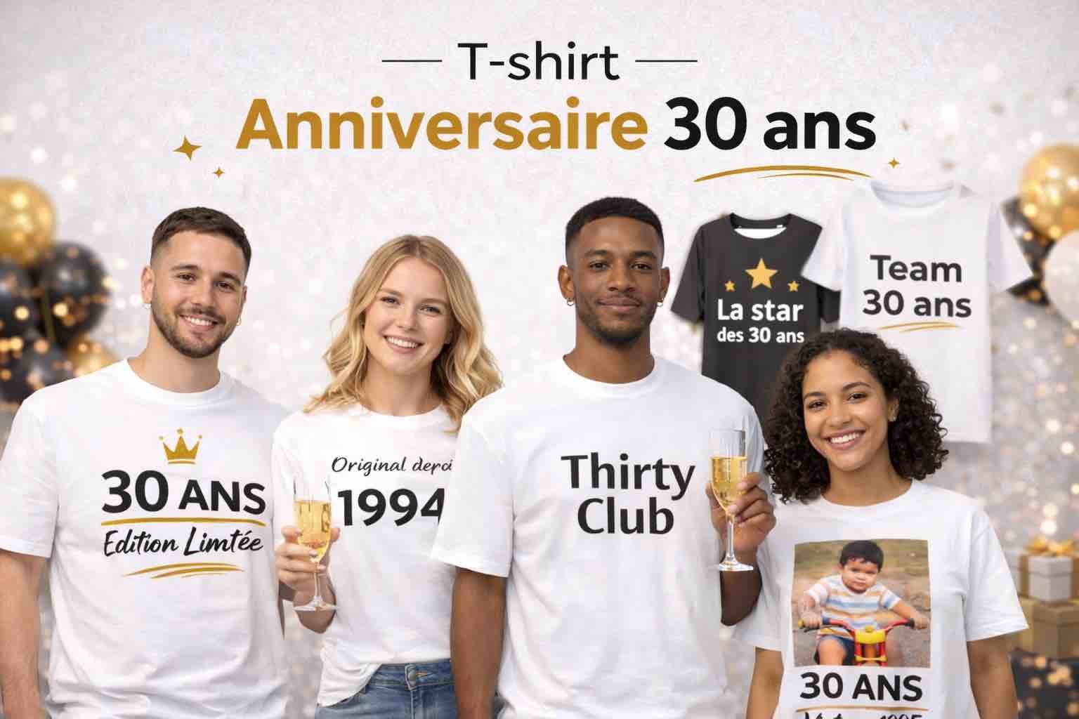 t shirt anniversaire personnalisé