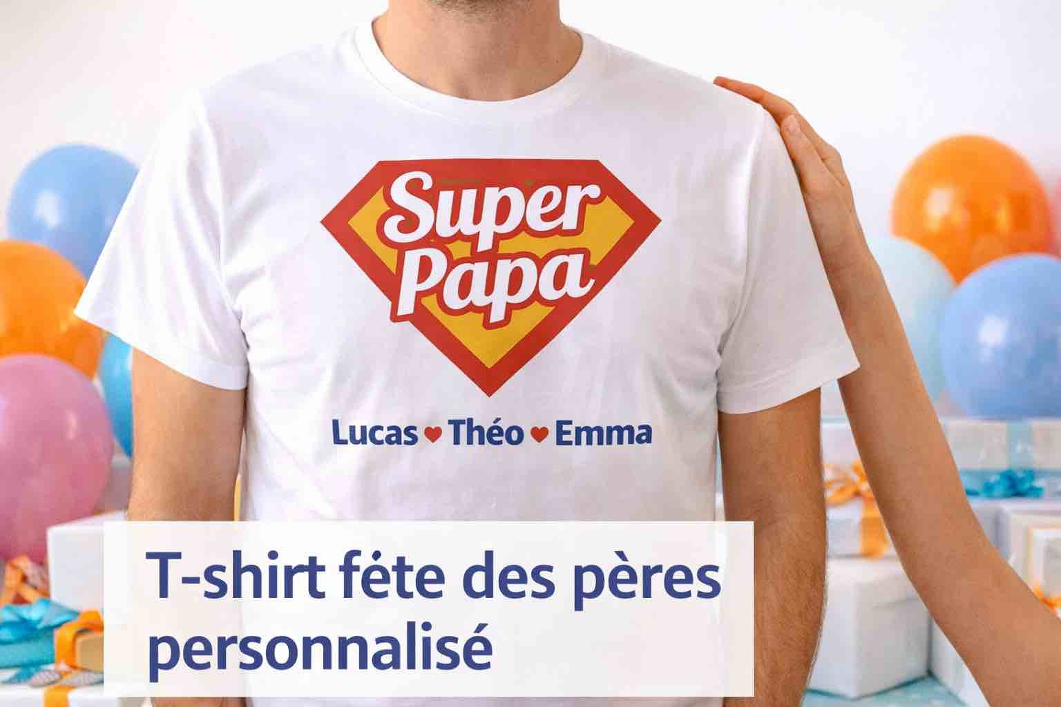 t shirt fete des peres personnalisé