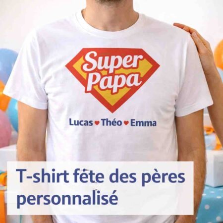 t shirt personnalise fete des peres prenoms