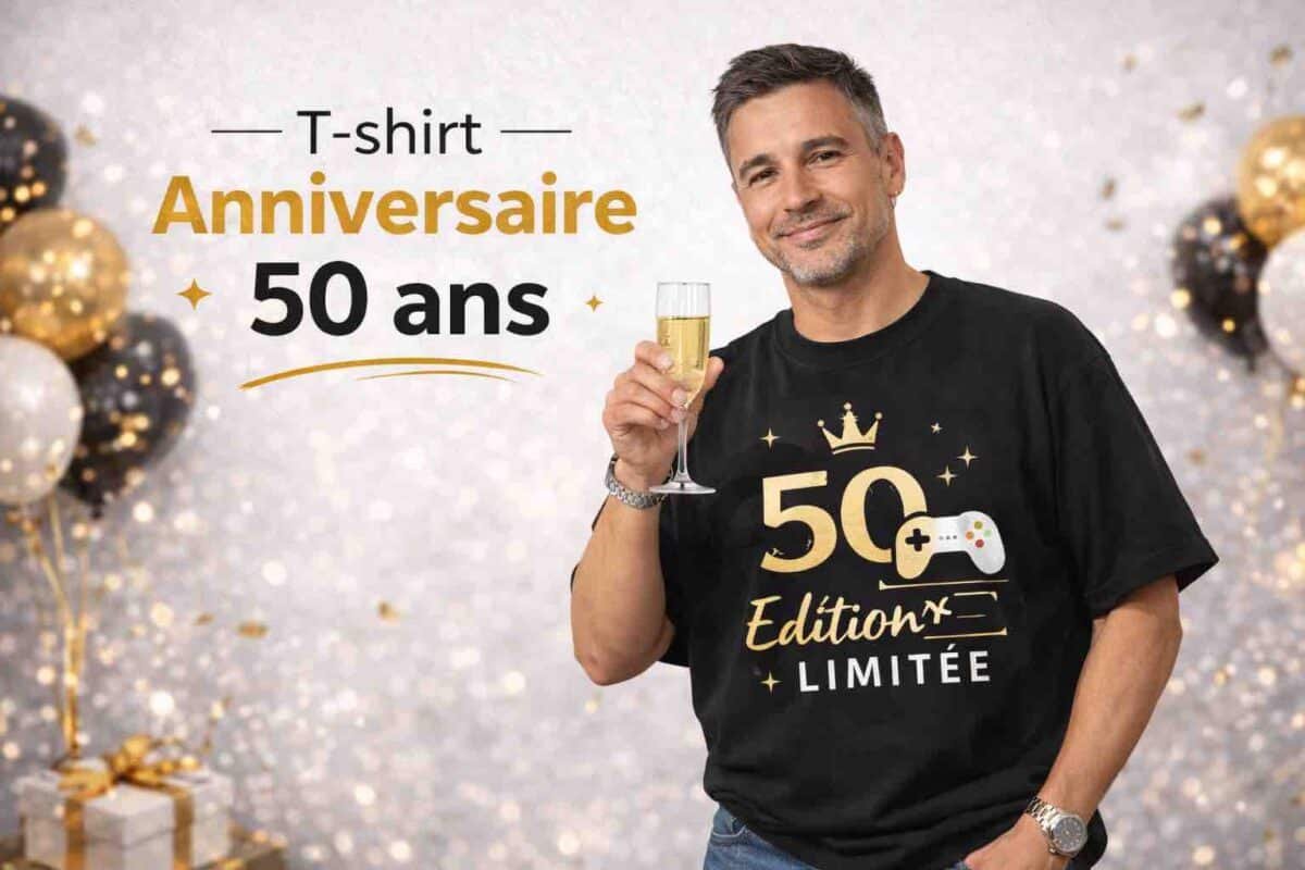tee shirt anniversaire 50 ans