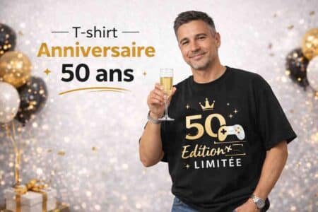 tee shirt anniversaire 50 ans