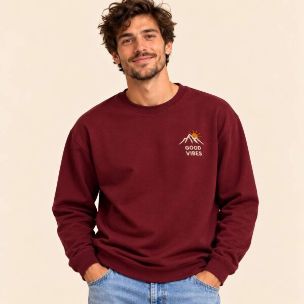 Sweat personnalisé brodé – Coeur