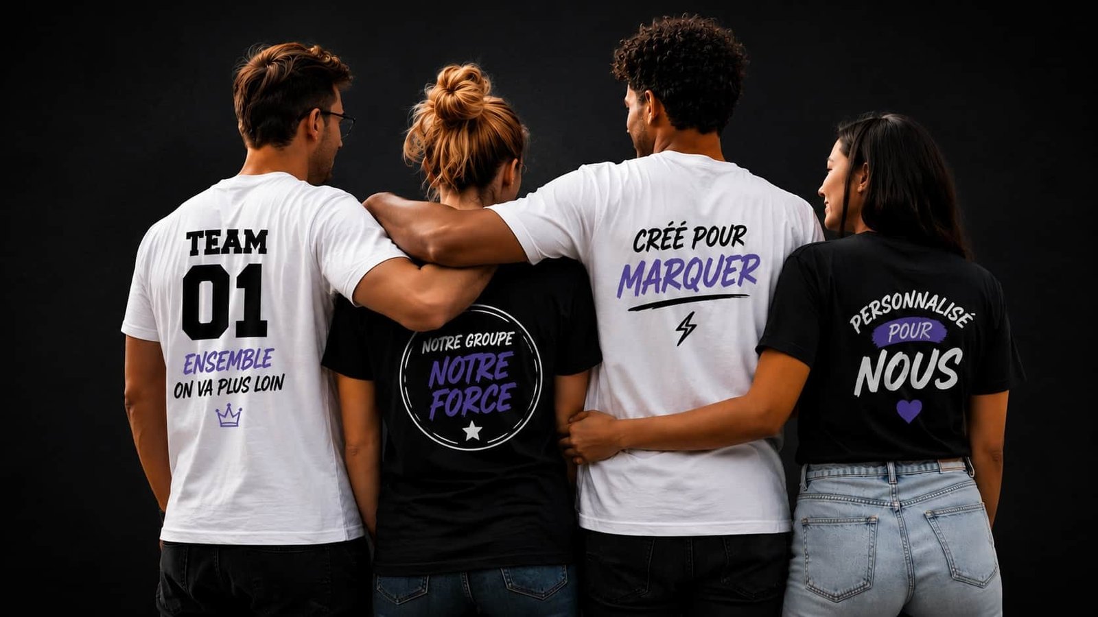header t-shirts personnalises groupe