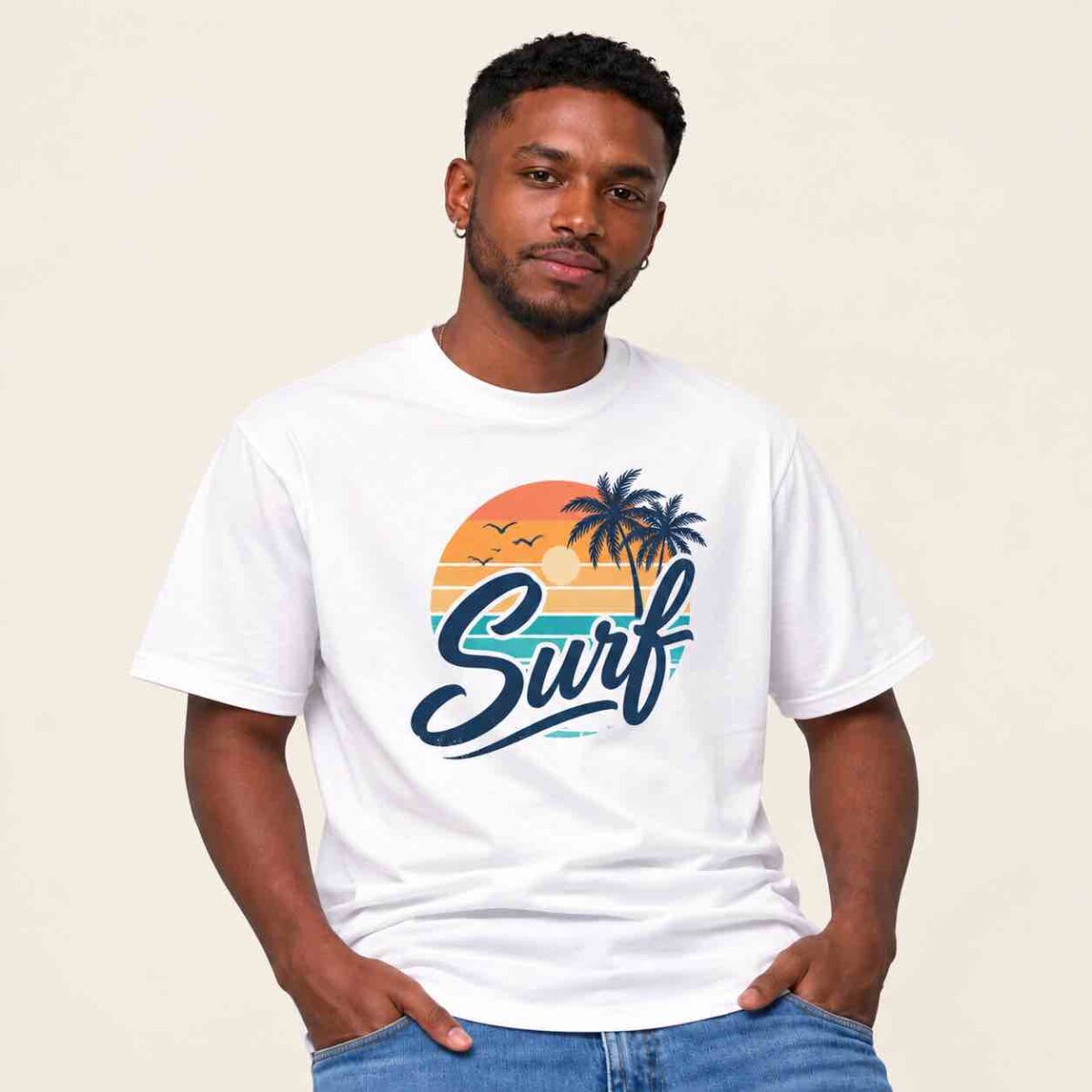 T-shirt personnalisé coton épais unisexe