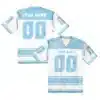 Maillot de Football Américain Personnalisable – Blanc & Bleu Ciel 1 kf-Ad8155f959ab64fb4b4998c96e10ce0c8v