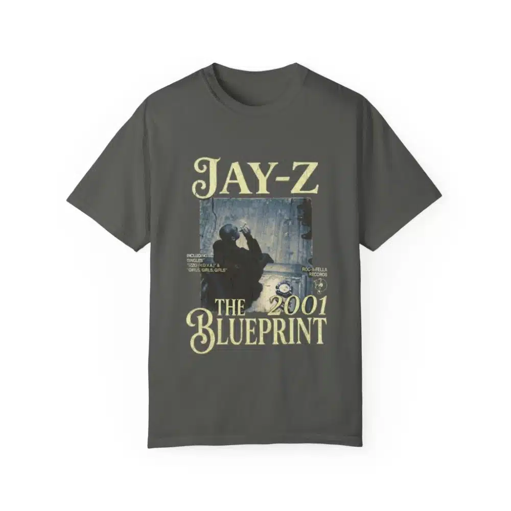 kf-S09267ec95e6347e69a5bb5e1f1299afeW T-shirt Jay-Z "The Blueprint" 2001 Album Cover Vintage