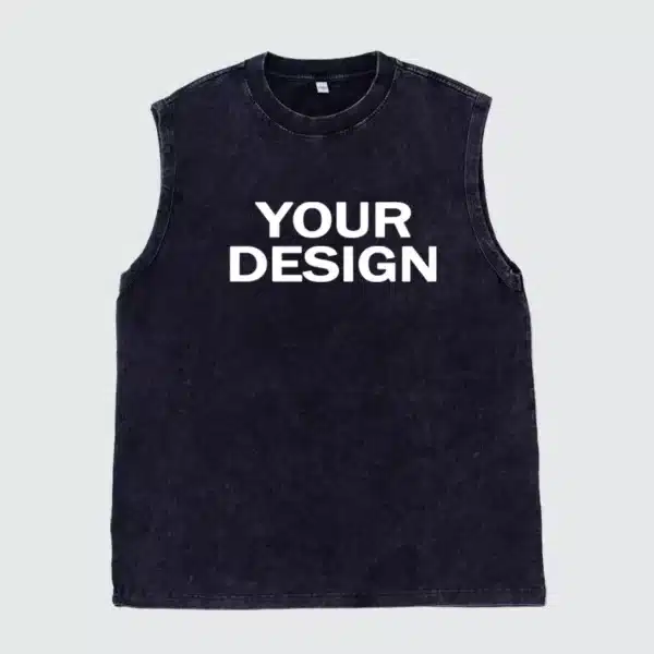 Débardeur Oversize Délavé Personnalisable – Style Streetwear Vintage