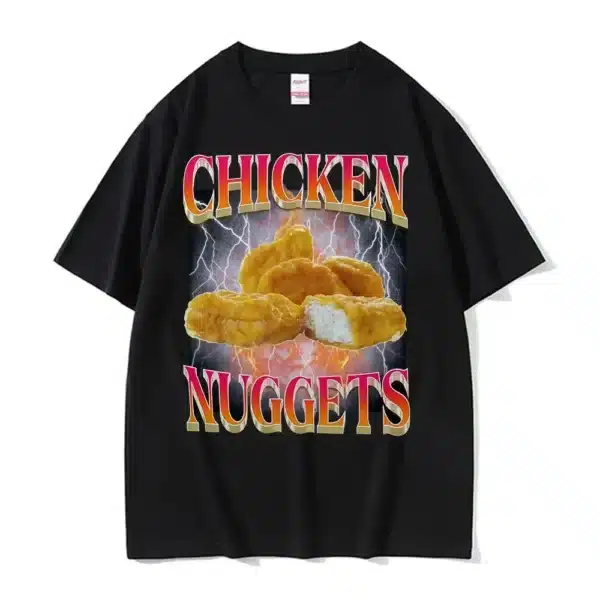 T-shirt Chicken Nuggets – Design Bootleg Humour Vintage