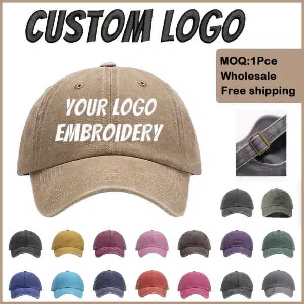 Casquette Personnalisable – Effet Délavé Vintage