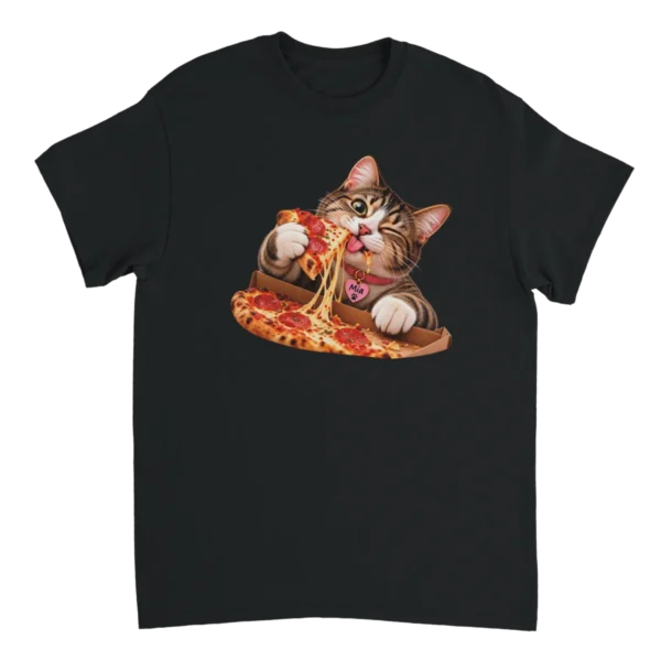 Exemples de t-shirts personnalisés avec différentes photos et prénoms de chats