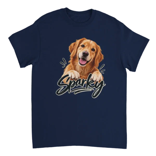 T-shirt personnalisé chien photo prénom
